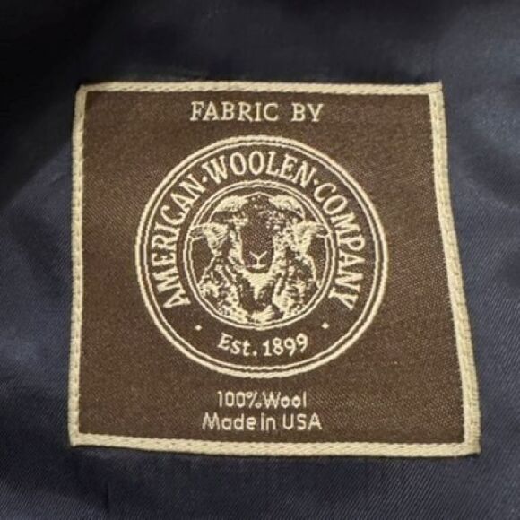 J.Crew Ludlow Slim Fit Blazer Coat 40S Brown American Wool Herringbone 2-Button - Picture 5 of 14